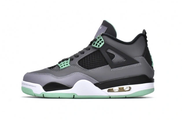 1st Kicks Shoes Glow Air 4 Retro Jordan Green 308497-033 0723
